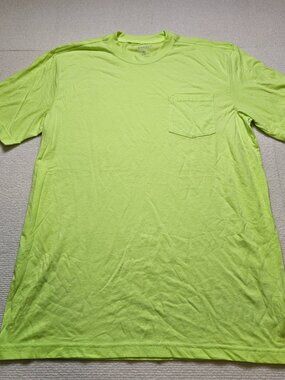 NWOT Dickies Mens short sleeve neon yellow pocket tee - size XLarge Tall